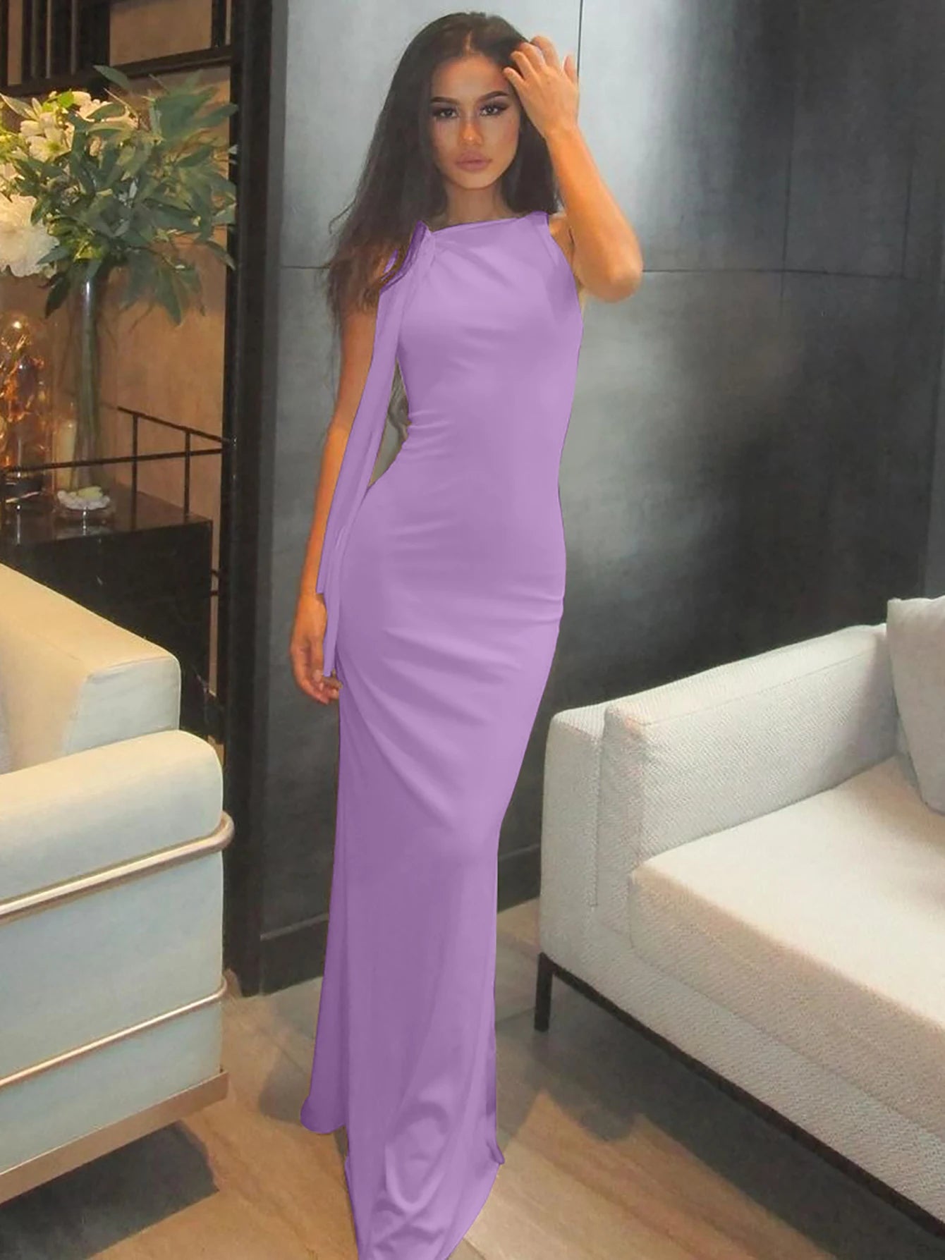 Bodycon Maxi Prom Dress