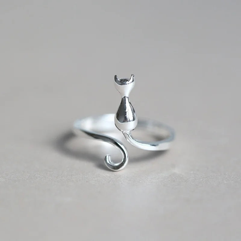 Simple Cute Cat Shaped Ring