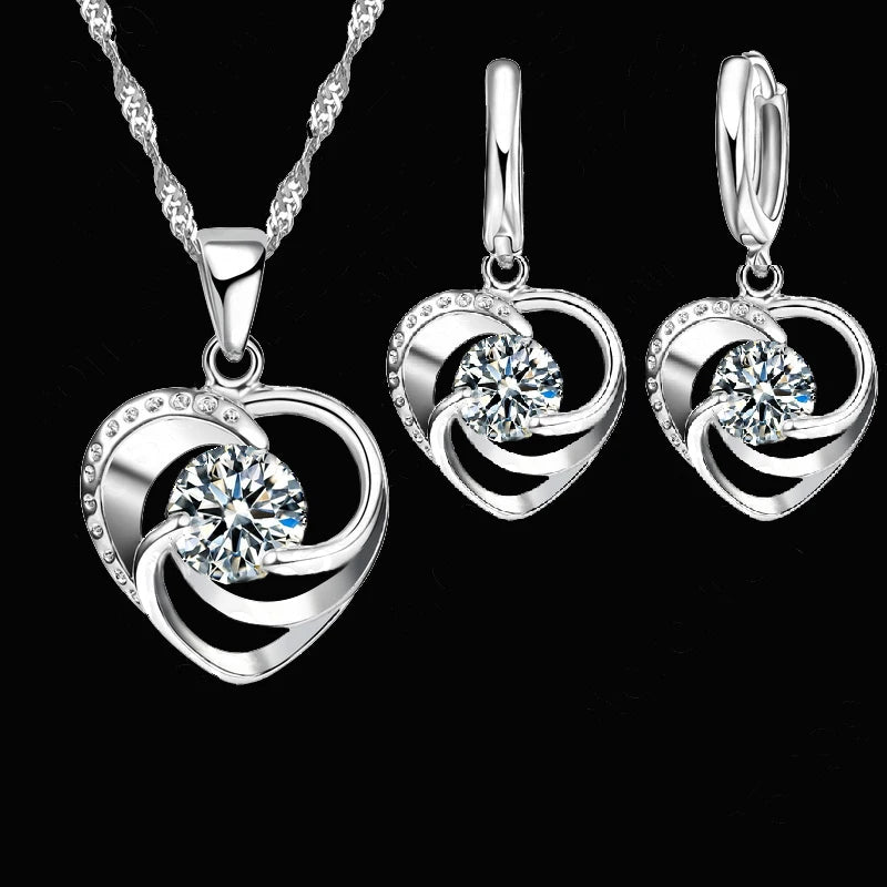 Love Heart Shape Jwelery Set