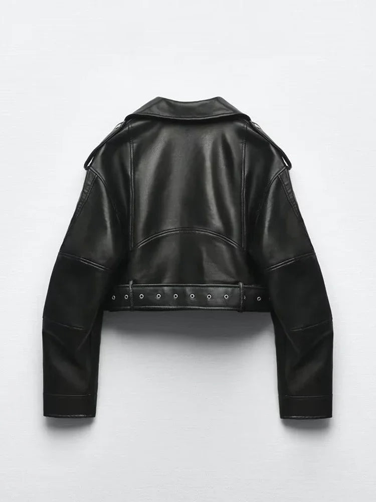 Women's Leather Short Jacket