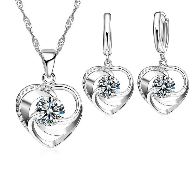 Love Heart Shape Jwelery Set