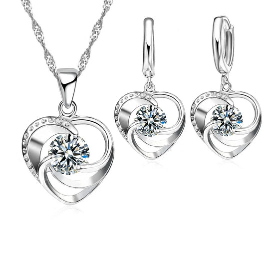 Love Heart Shape Jwelery Set