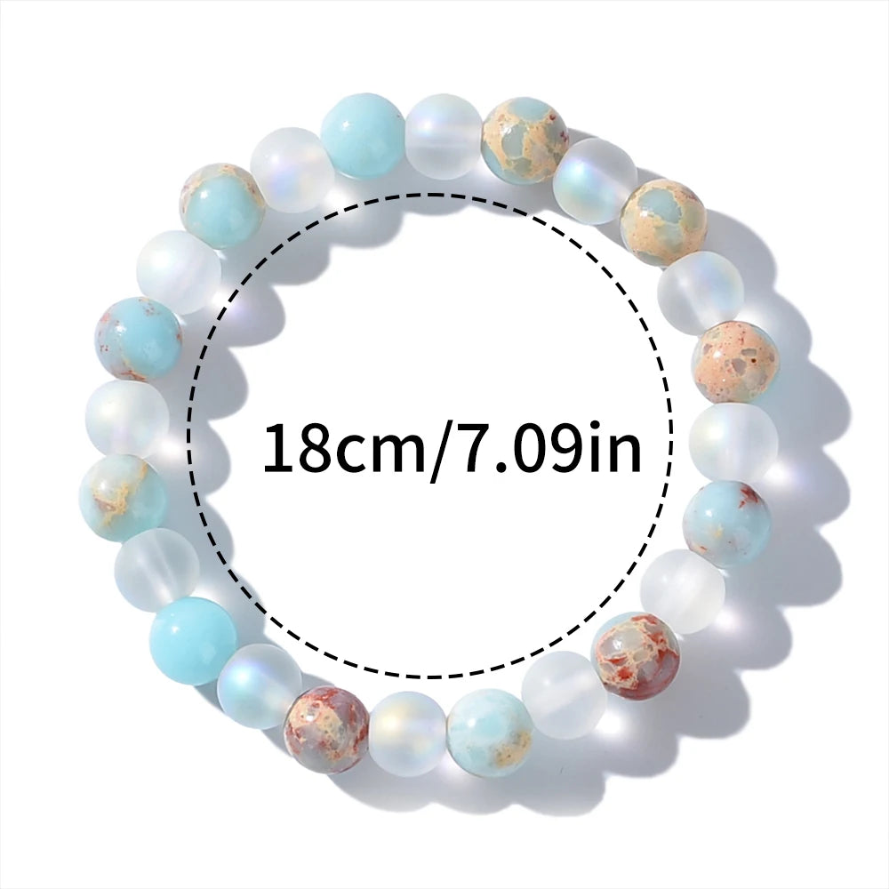 Ocean Sediment Beaded Bracelet