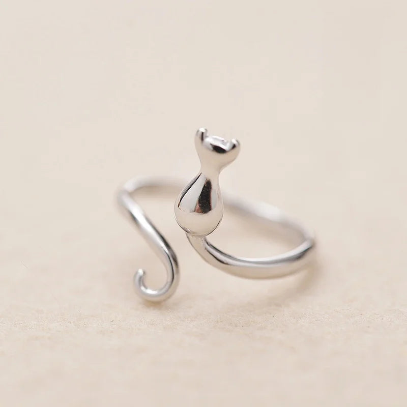 Simple Cute Cat Shaped Ring