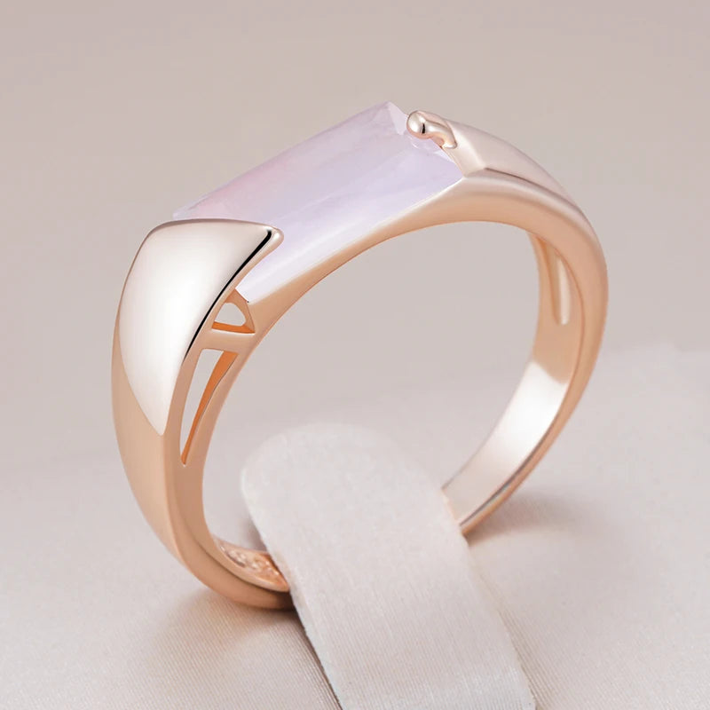 Rose Gold Zircon Ring
