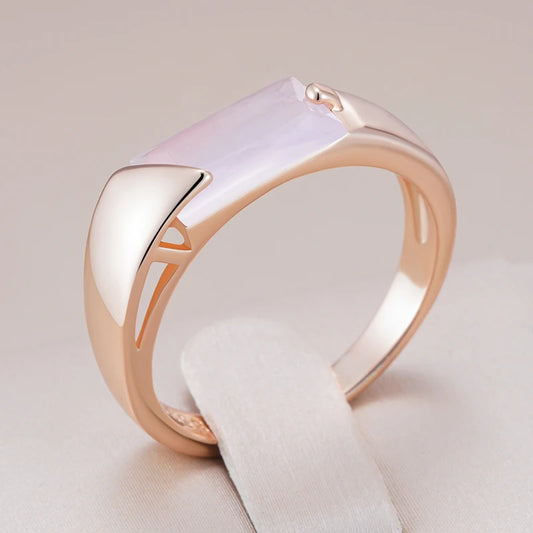 Rose Gold Zircon Ring