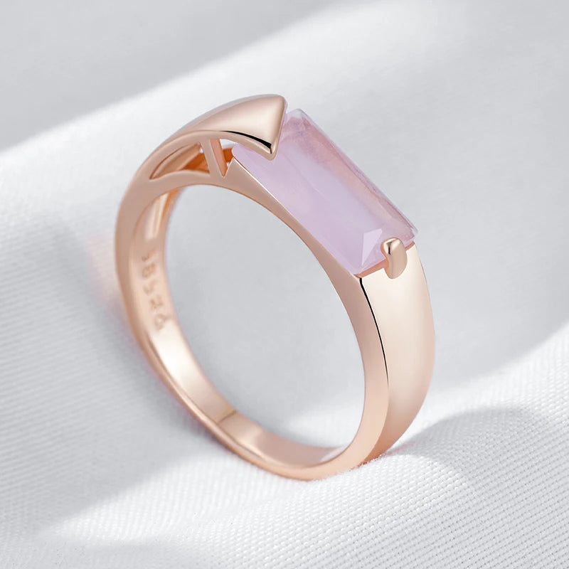 Rose Gold Zircon Ring