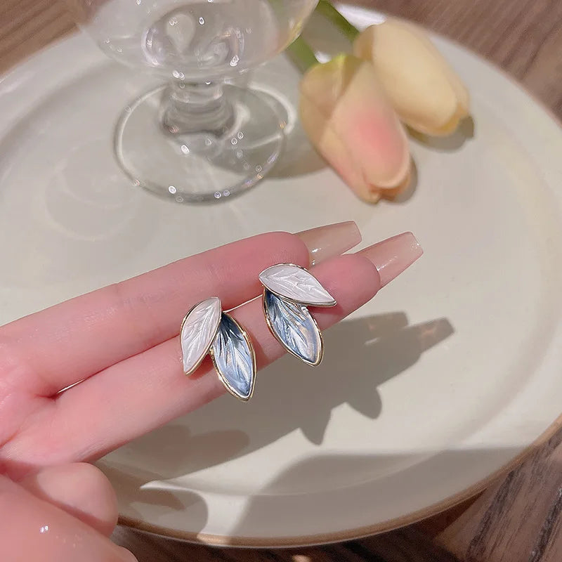 Leaf Stud Earrings