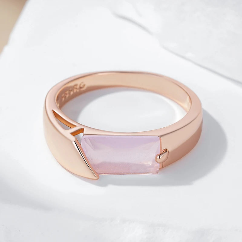 Rose Gold Zircon Ring