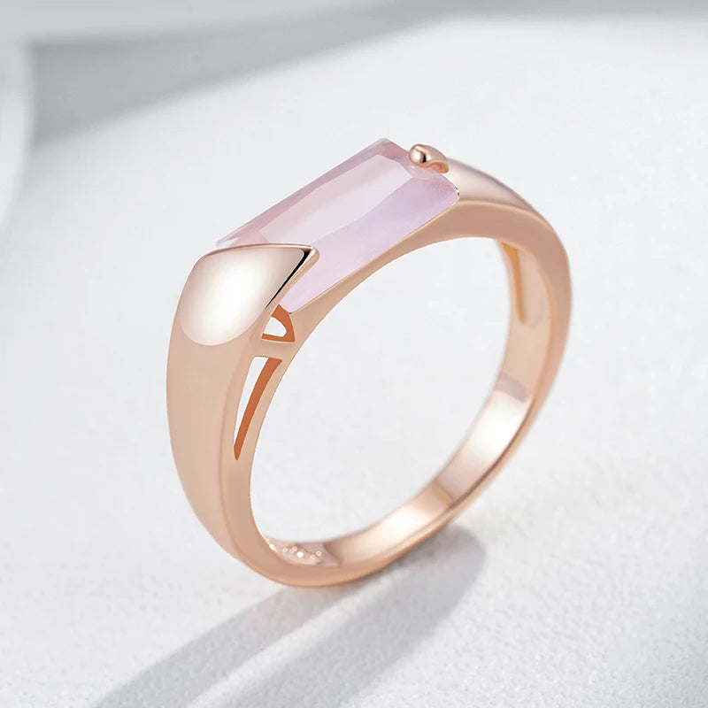 Rose Gold Zircon Ring