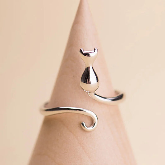 Simple Cute Cat Shaped Ring
