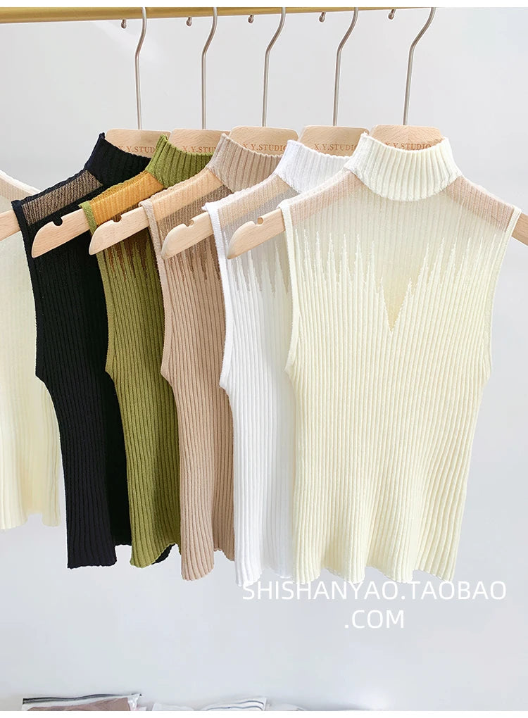 Mesh Knitted Tank Top