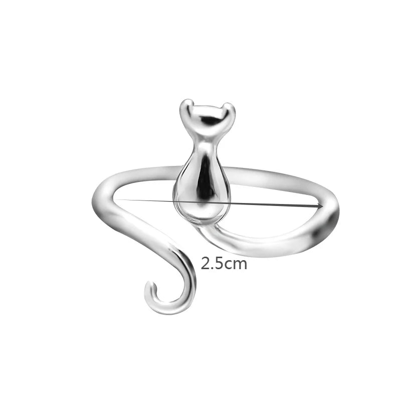 Simple Cute Cat Shaped Ring