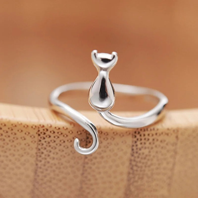 Simple Cute Cat Shaped Ring