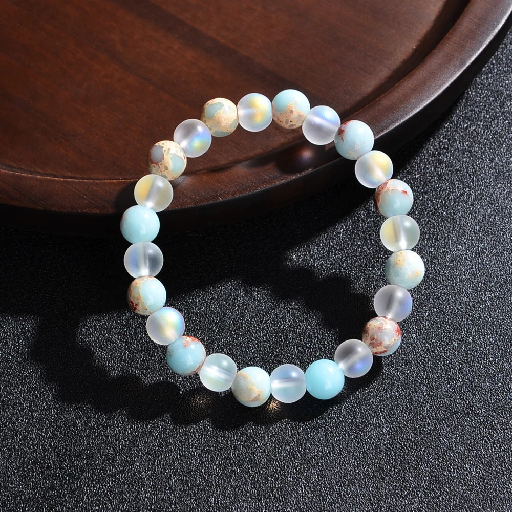 Ocean Sediment Beaded Bracelet