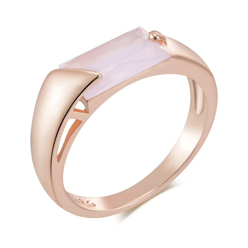 Rose Gold Zircon Ring