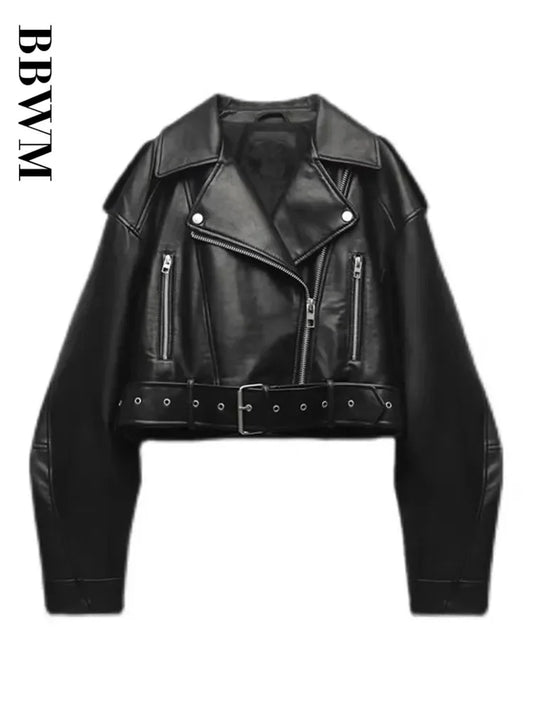 Women's Leather Short Jacket
